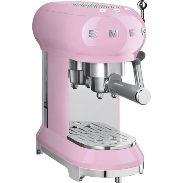 Smeg Espressokone 50-luvun tyyliin - roosa