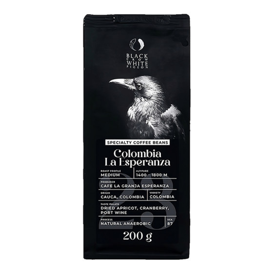 Specialty-kahvipavut Black Crow White Pigeon Colombia La Esperanza, 200 g