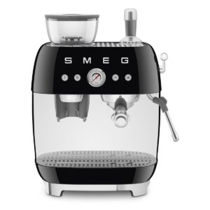 Smeg Smeg 50's Style espressokone kahvimyllyllä Musta