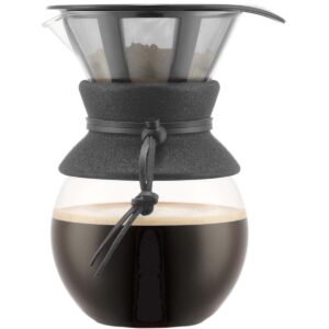 Bodum - Pour over Keitin 8 kupillista 1 L Musta