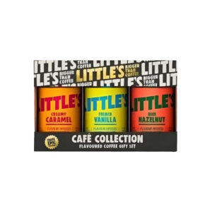 Maustetut kahvit lahjapakkauksessa Little's Café Collection, 3 x 50 g