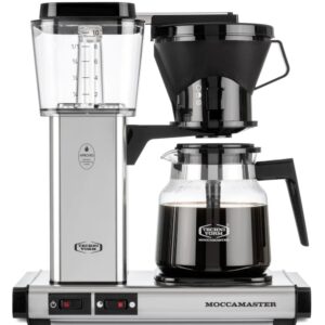 Moccamaster Manual kahvinkeitin 1,25 l Kiillotettu hopea