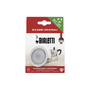 Bialetti tiiviste ja suodatinkori induktioliedelle sopiviin 3 kupin mutteripannuihin