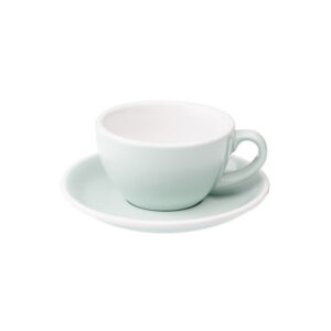 Cappuccino kuppi ja lautanen Loveramics Egg River Blue, 200 ml