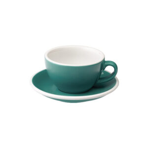 Cappuccino kuppi ja lautanen Loveramics Egg Teal, 200 ml