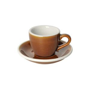 Espresso kuppi ja lautanen Loveramics Egg Caramel, 80 ml