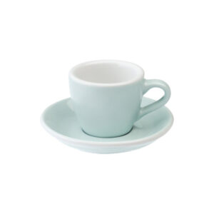 Espresso kuppi ja lautanen Loveramics Egg River Blue, 80 ml