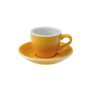 Espresso kuppi ja lautanen Loveramics Egg Yellow, 80 ml