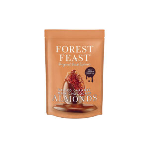 Forest Feast maitosuklaalla kuorrutetut mantelit suolaisella karamellilla, 120 g