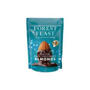 Forest Feast tummalla suklaalla kuorrutetut suolatut mantelit, 270 g