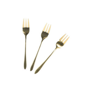 Jälkiruokahaarukat Homla STILO Gold, 3 kpl.