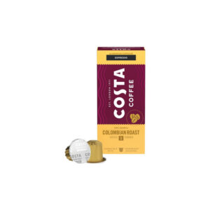 Kahvikapselit Nespresso®-kahvikoneille Costa Coffee Colombian Roast Espresso, 10 kpl.