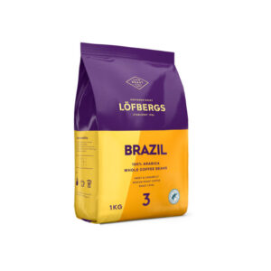 Kahvipavut Löfbergs Brazil Rainforest Alliance, 1 kg