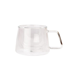 Kaksinkertainen cappuccinolasi kahvalla CHiATO, 210 ml