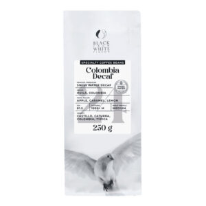Kofeiinittomat specialty-kahvipavut Black Crow White Pigeon Colombia Decaf, 250 g
