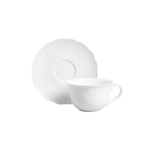 Kuppi ja aluslautanen Homla PRIOLO White, 200 ml