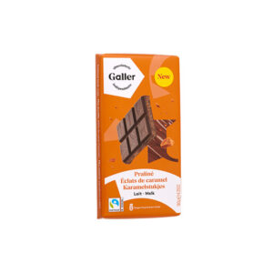 Maitosuklaalevy praliinitäytteellä ja karamellirakeilla Galler Lait Praline Eclats de Caramel, 180 g
