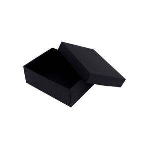Musta lahjalaatikko, 218x163x85 mm