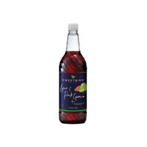 C-vitamiinilla vahvistettu siirappi kylmiin juomiin Sweetbird Fusions+ Lime and Pink Guava, 1 l