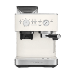 KitchenAid KitchenAid puoliautomaattinen espressokone jauhimella Porcelain white.