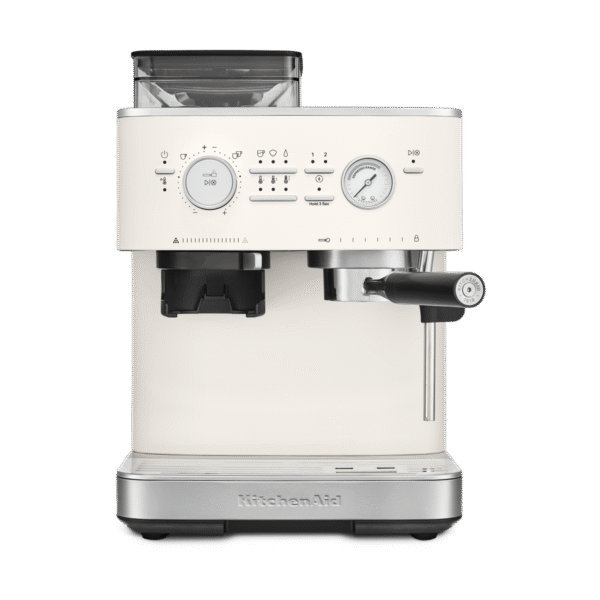 KitchenAid KitchenAid puoliautomaattinen espressokone jauhimella Porcelain white.