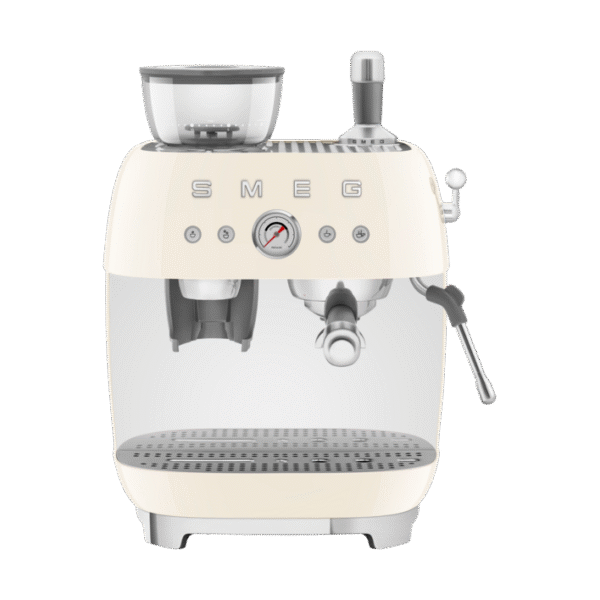 Smeg Smeg 50's Style espressokone kahvimyllyllä Kermanvalkoinen