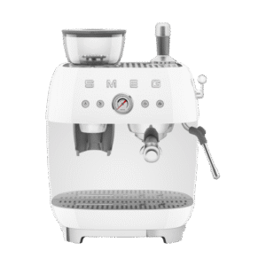 Smeg Smeg 50's Style espressokone kahvimyllyllä Valkea