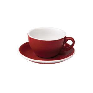 Cappuccino kuppi ja lautanen Loveramics Egg Red, 200 ml