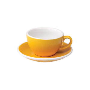 Cappuccino kuppi ja lautanen Loveramics Egg Yellow, 200 ml