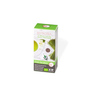 Luomuteekapselit Nespresso®-koneisiin Bistro Tea Green Tea Lemon, 10 kpl.