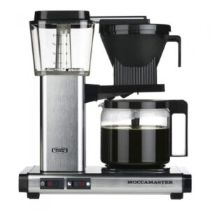 Moccamaster Automatic Brushed Silver kahvinkeitin – hopea, käytetty