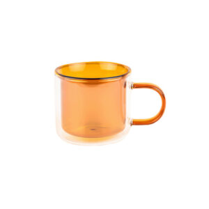Kaksiseinäinen cappuccinolasi kahvalla CHiATO, 250 ml