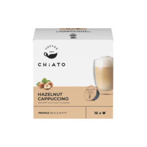 NESCAFÉ® Dolce Gusto® -koneisiin sopivat kahvikapselit CHiATO Hazelnut Cappuccino, 16 kpl.