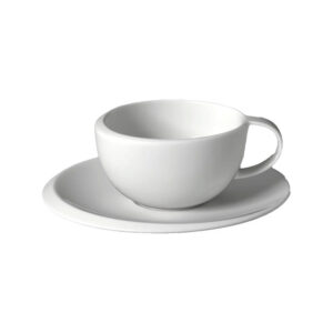 Kahvikuppi ja aluslautanen Villeroy & Boch NewMoon, 2 x 180 ml