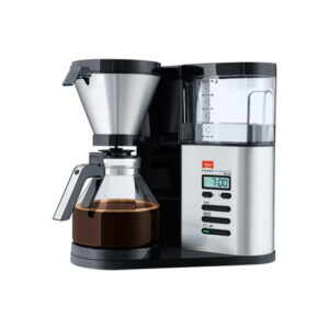 Melitta Aroma Elegance DeLuxe kahvinkeitin ajastimella – teräs, käytetty
